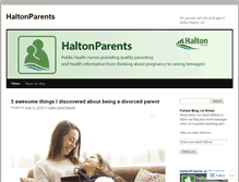 Tablet Screenshot of haltonparentsblog.ca